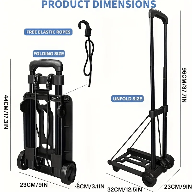 

Многофункциональная складная корзина для покупок — 4-колесный домашний ручной тележка для лестницы