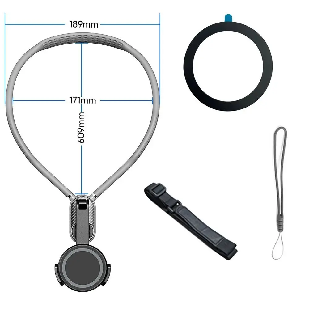 Portable Quick Release Magnetic Neck Mount Hand Free Universal Mobile Holder Shooting Bracket for Phones