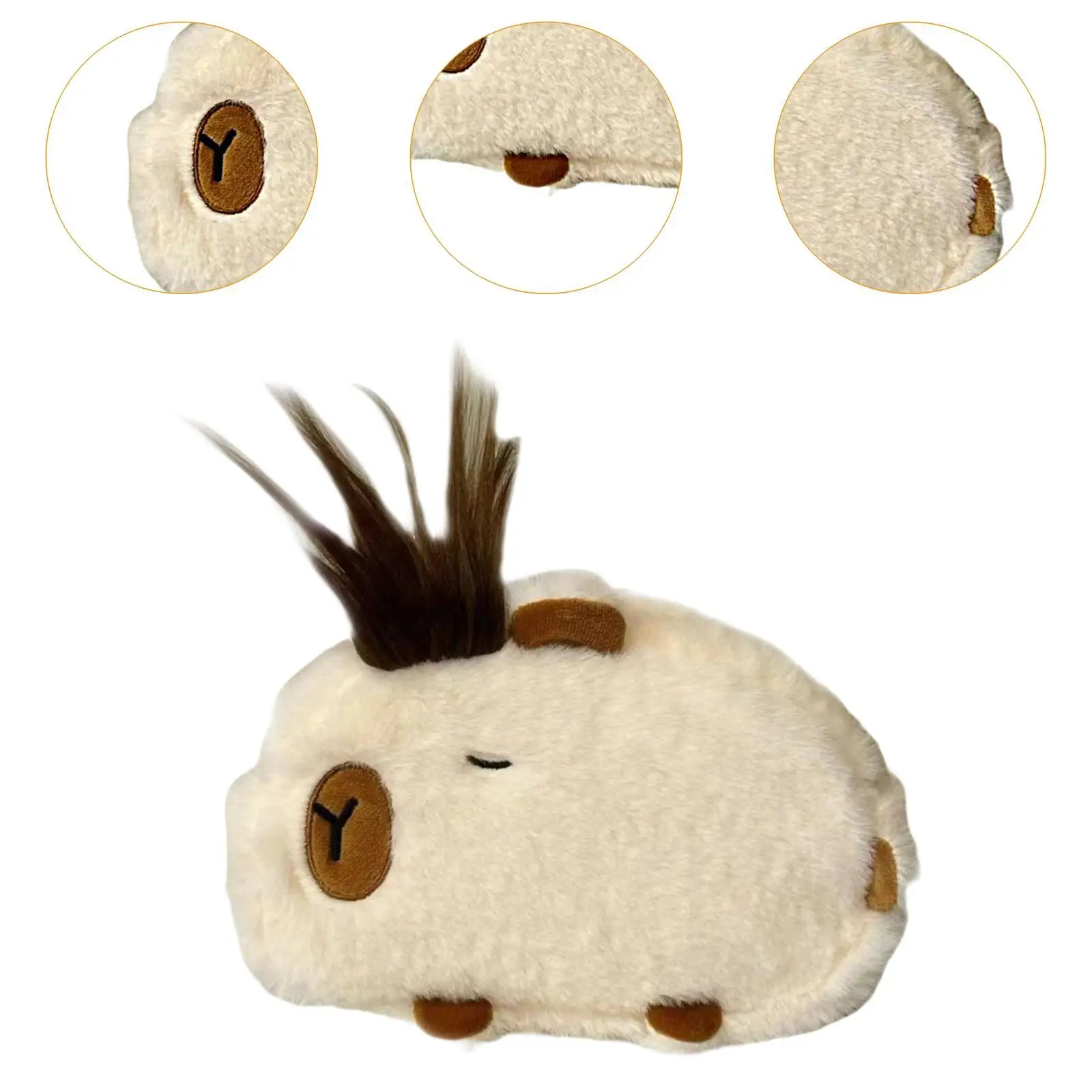 Plüsch Capybara Federmäppchen DIY Handwerk Bleistiftbeutel für Mädchen Kind Tischplatte