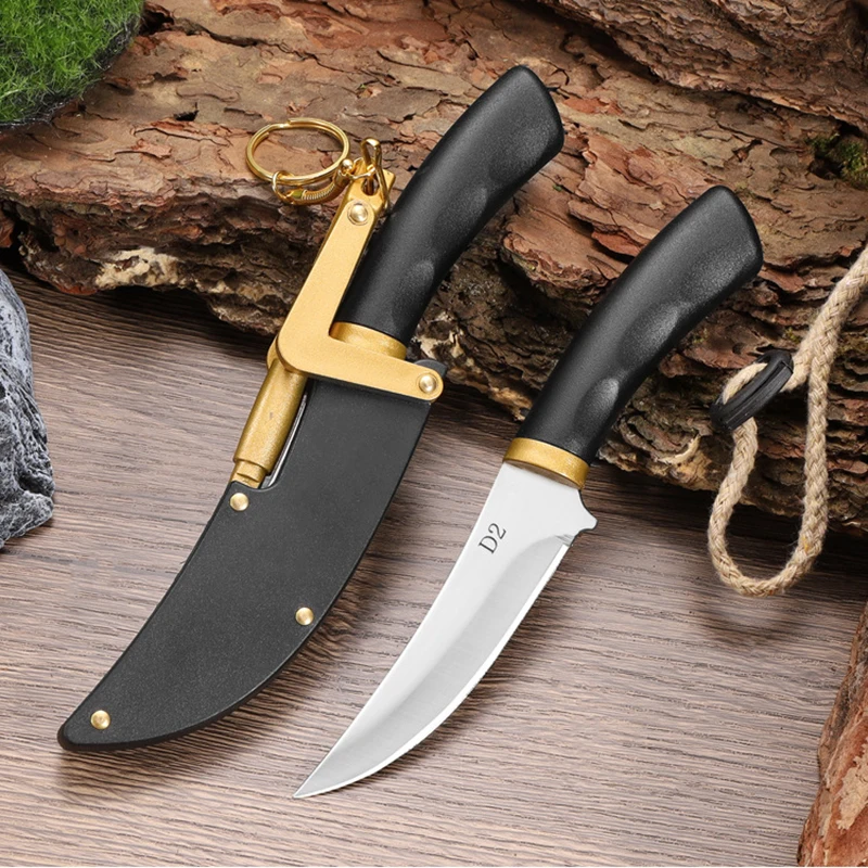 Stainless Steel Kitchen Knife Cleaver Boning Knife Barbecue Cutting Fishing Knife with Sheath Chef Cooking Utility Knife