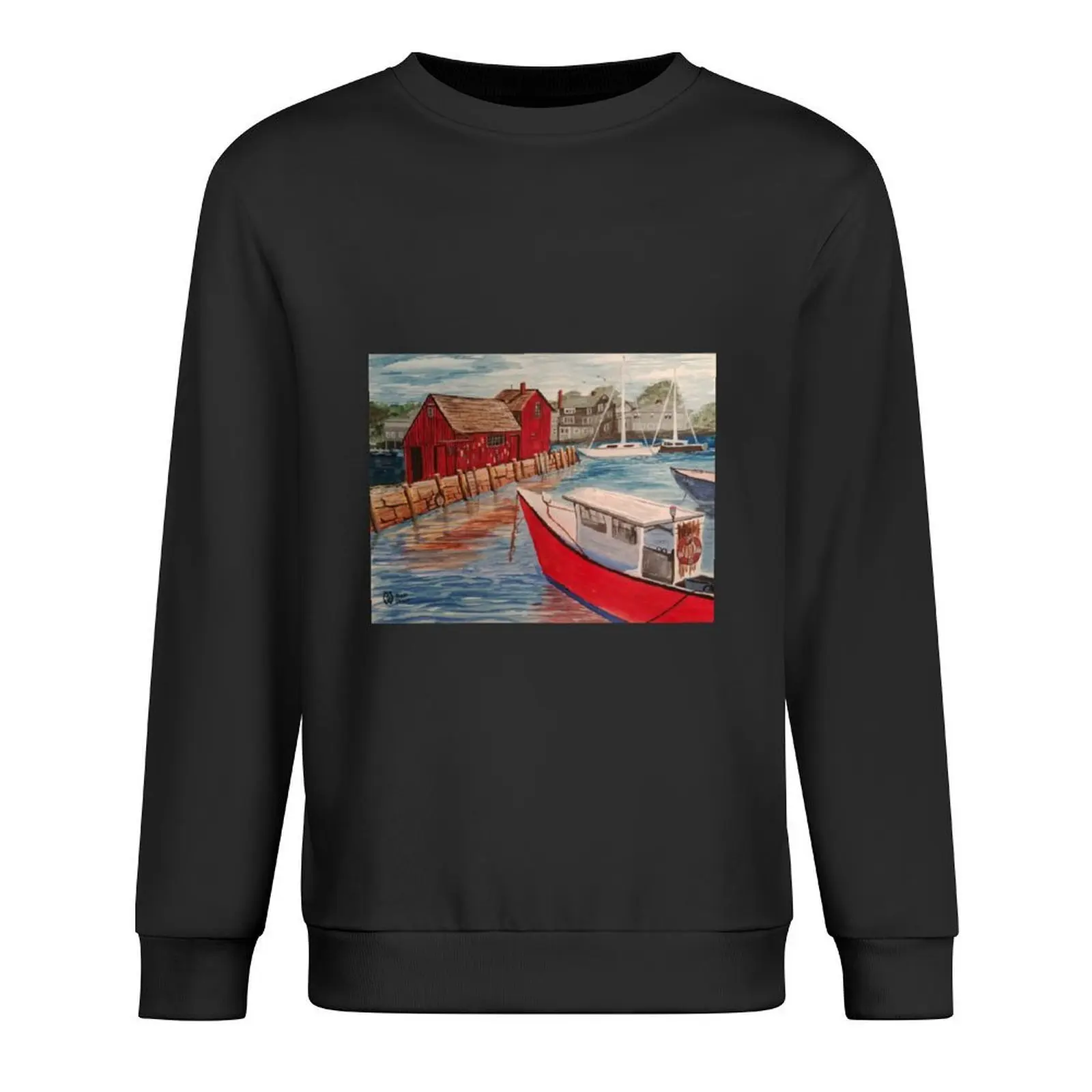 

Motif Number 1 at Rockport Harbor Pullover tracksuit men's sweat-shirt winter clothes aesthetic clothing graphic sweatshirts