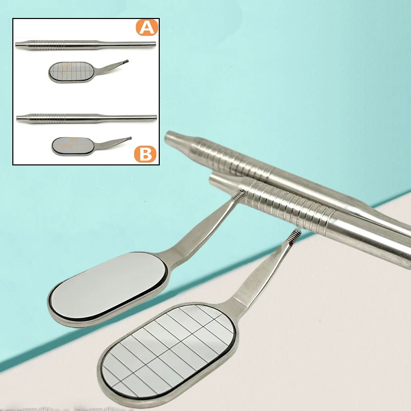 

2pcs Professional Dental Mirror Long Shape Anti-fog Mouth Mirror with Handle Rhodium Reflectors Oral Cleaning Tool Dental Tools