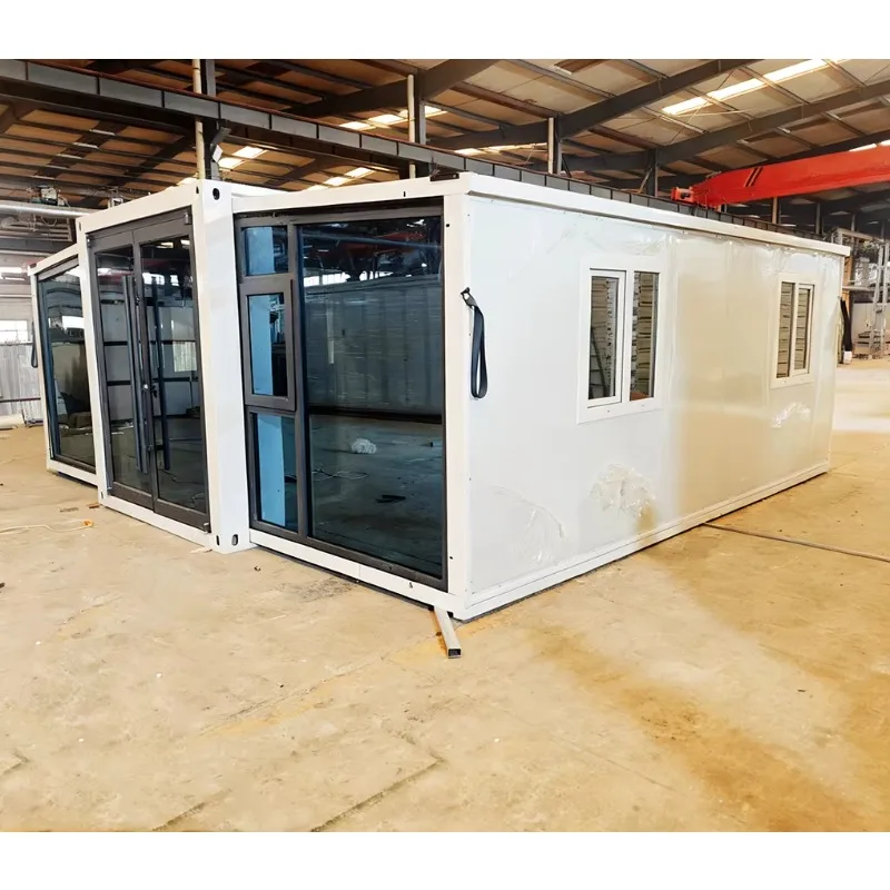 Custom Prefabricated 20Ft 40Ft Expandable Container House Kitchen Bathroom Two Bedroom Movable Home Modern Design Waterproof