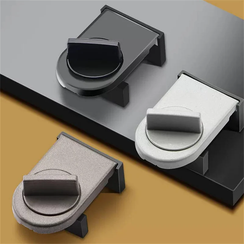1PC No-Drill Sliding Door Lock, Child Safety Lock for Sliding Windows, High-Rise Anti-Fall Limiter, Anti-Theft Safety Latch