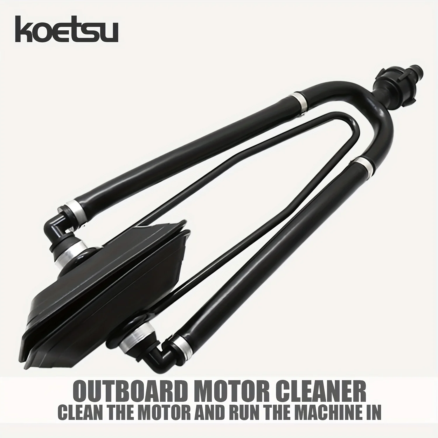 KOETSU Marine Universal Rectangular Outboard Motor Water Flusher Boat Ear Muff Engine Flusher for Marine Boat