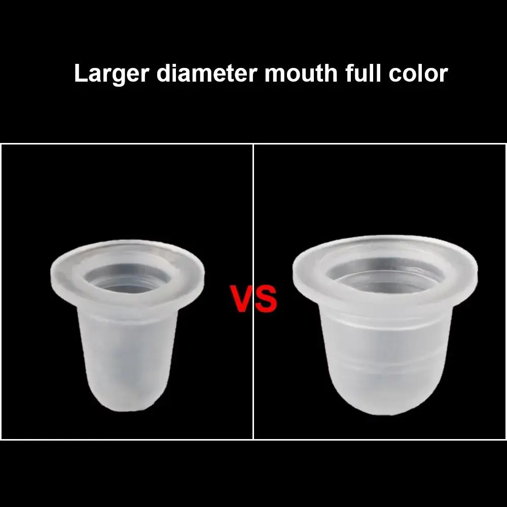 100PCS Silicone Ink Cups Microblading Disposable Pigment Cups Multifunctional Eyelash Extension Glue Tray Tool Accessories
