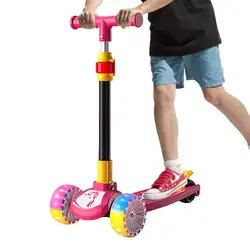 Kick scooter para crianças ajustável scooter com freio de pé meninos e meninas de 2-12 anos de idade ao ar livre ciclismo scooter para