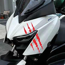 Motorcycle Headlight Monster Claws Scratch DIY Motorbike Helmet Stickers Universal Waterproof Vinyl Decals for YAMAHA XMAX300