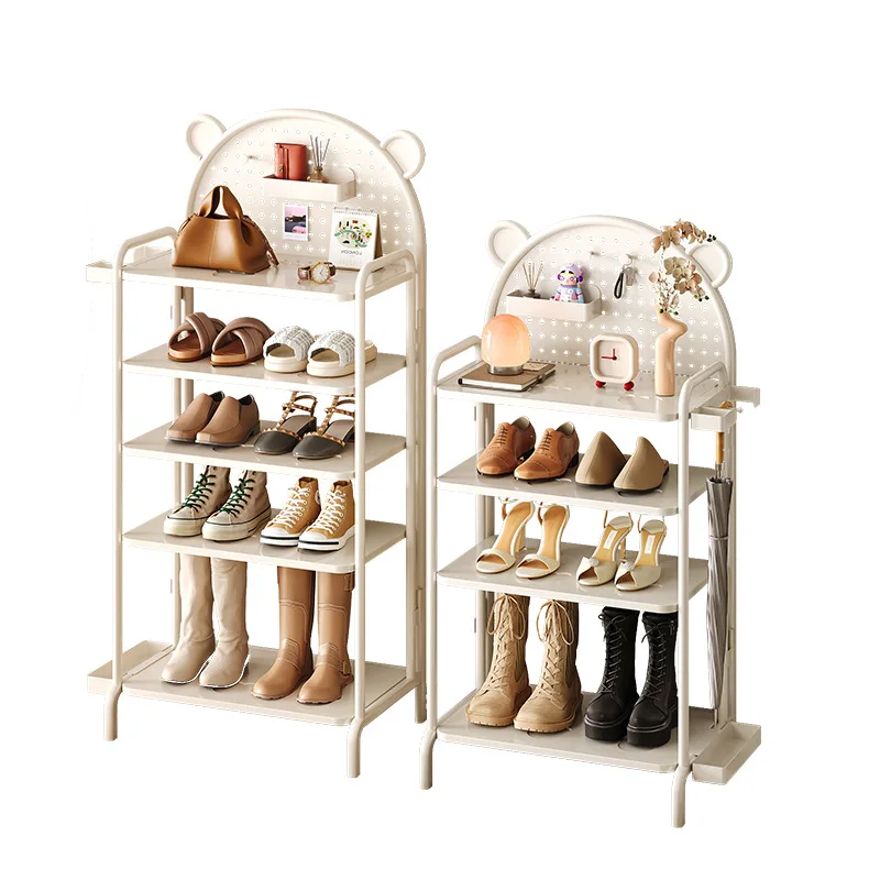 

Multi-layer slipper shelves at the door of the home, small and narrow indoor installation-free and easy