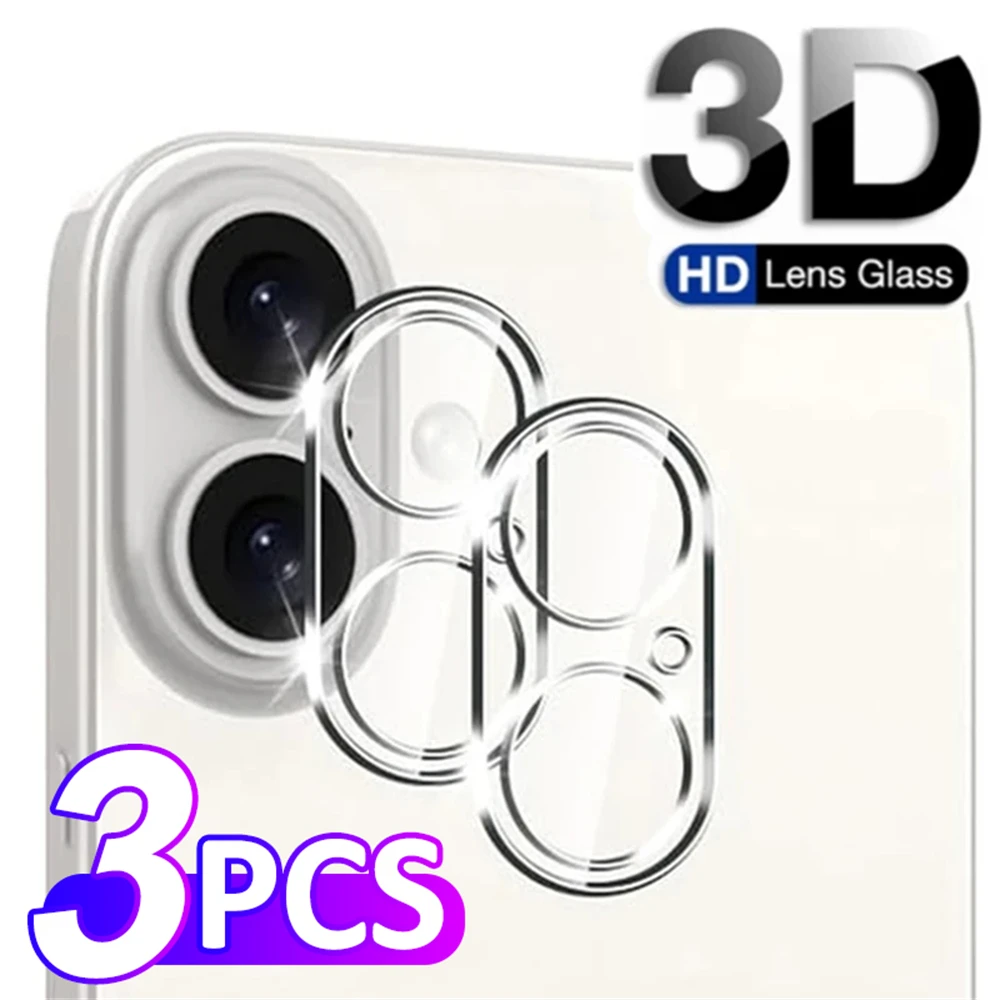 3pcs Ultra HD Camera Lens Protector Tempered Glass for iPhone 16 15 14 13 12 11 Pro Max 13 12 Mini 14 15 16 Plus Camera Glass