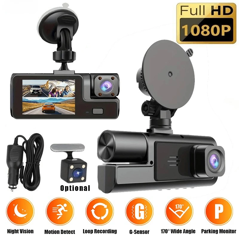 Three-Channel Dash Cam — 1080p: Just What You Need for Clear Evidence Without Breaking the Bank