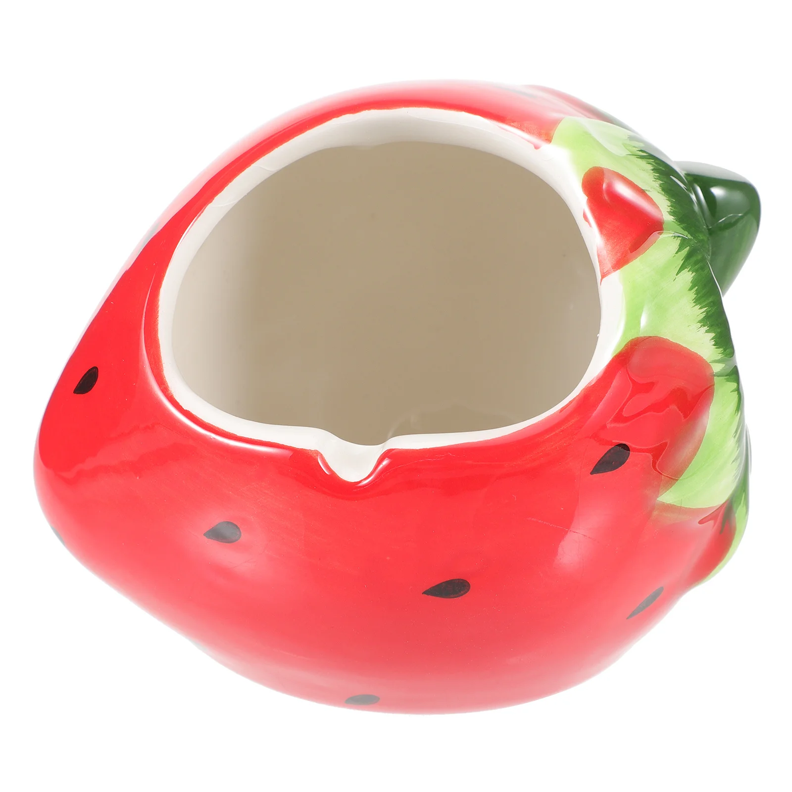 

Ceramic Fruit Ashtray Ceramic Desktop Ashtray Cigarette Ash Holder Table Ceramic Ashtray (Strawberry)