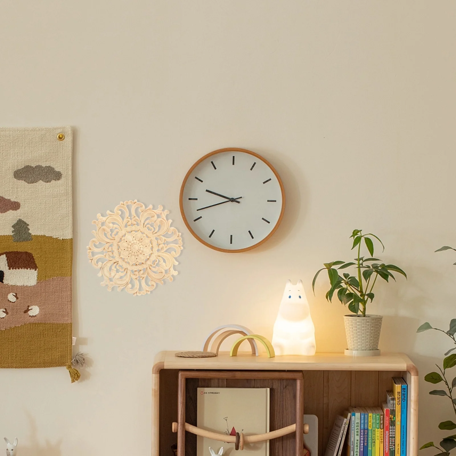 

4 шт. декоративные деревянные аппликации, мебельные аппликации, кровать, стол, дверной декор, устойчивая резная деревянная накладка