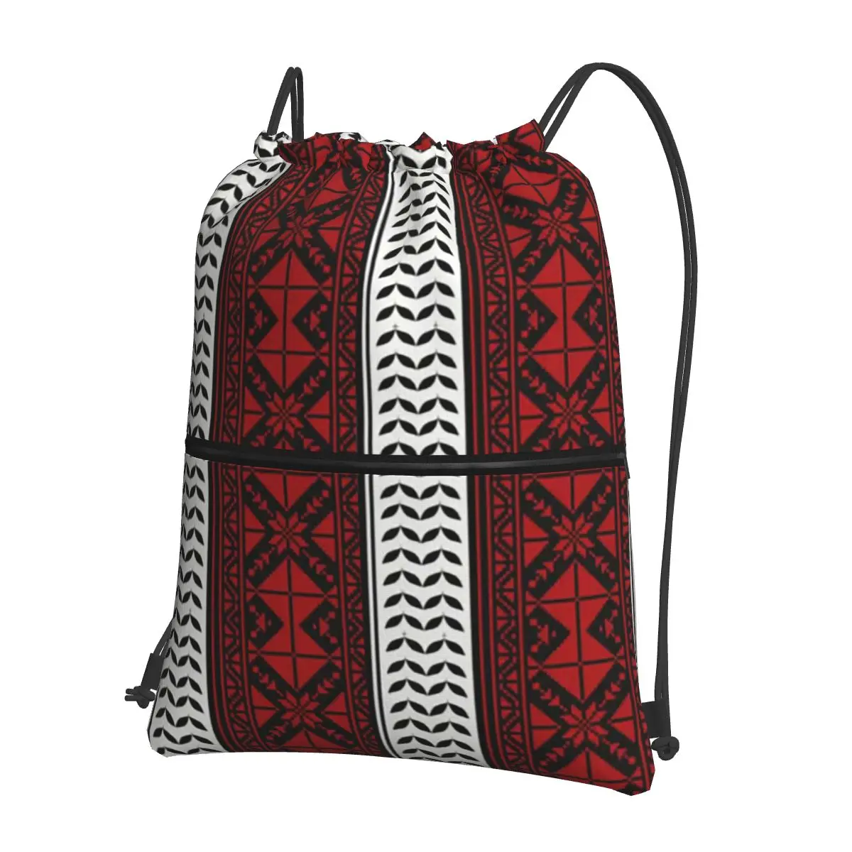 Arabic Folk Kufiya Hatta Traditional Keffiyeh Pattern Backpacks Casual Drawstring Bags Sports Bag Book Bags Man Woman Students