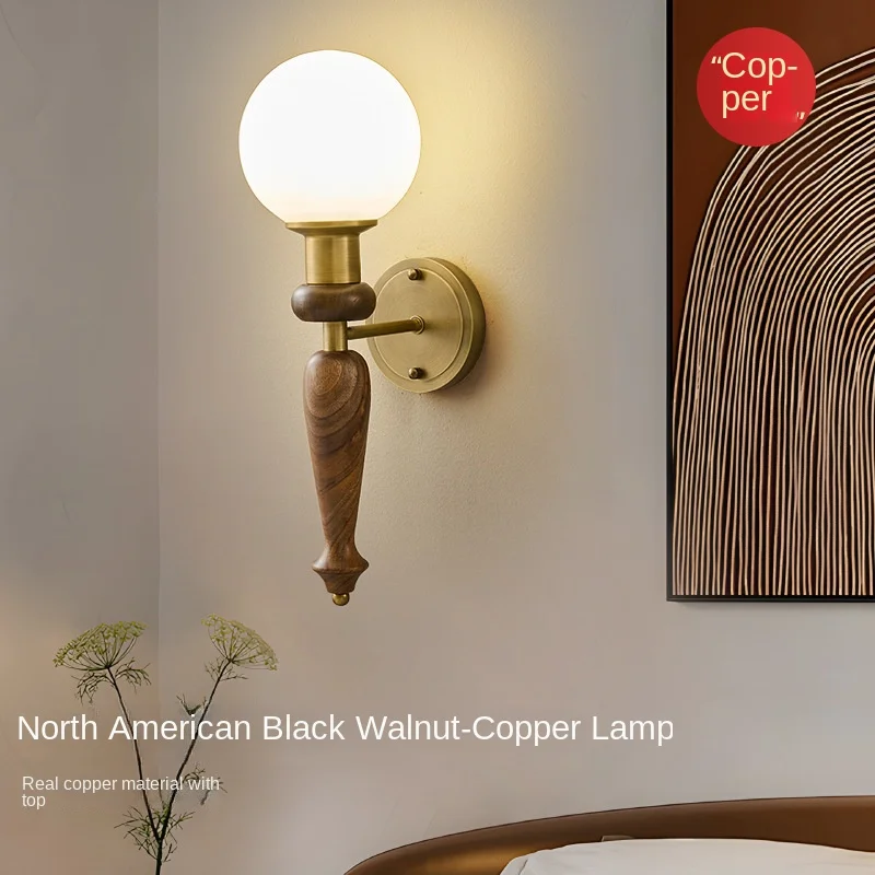 applique-murale-retro-francaise-tout-en-cuivre-style-americain-pour-salon-chambre-a-coucher-importe-d'amerique-du-nord-noyer-noir-atmosphere-en-bois-massif