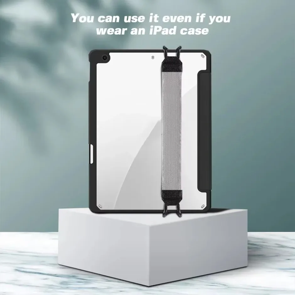 10.5 بوصة حزام اليد العام مقبض جلدي قبضة الأمن حزام اليد لباد/شاومي/سامسونج اللوحي حامل حامل لباد 9.7