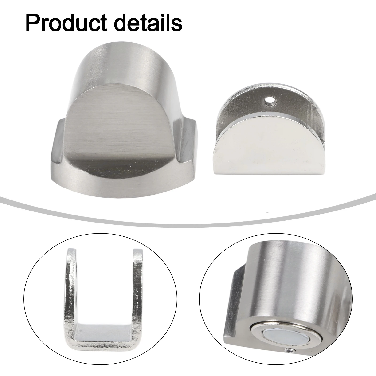 Convenient Solution Glass Door Holder Easy To Use Fixed Installation Floor-mounted Installation High-quality Zinc Alloy