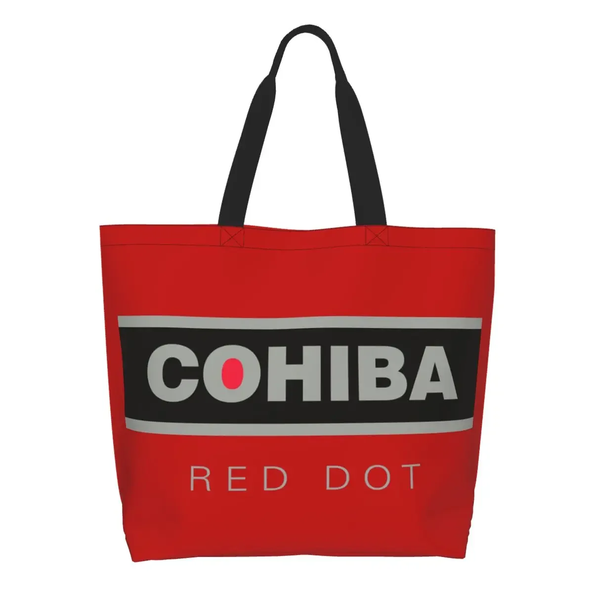 Fashion Printing Cohiba Shopping Tote Bag Recycling Canvas Shopper Shoulder Handbag