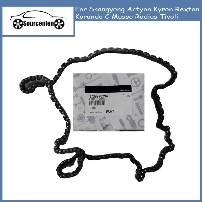 

Brand New Genuine Timing Chain For Ssangyong Actyon Kyron Rexton Korando C Musso Rodius Tivoli 1739970294 17399-70294