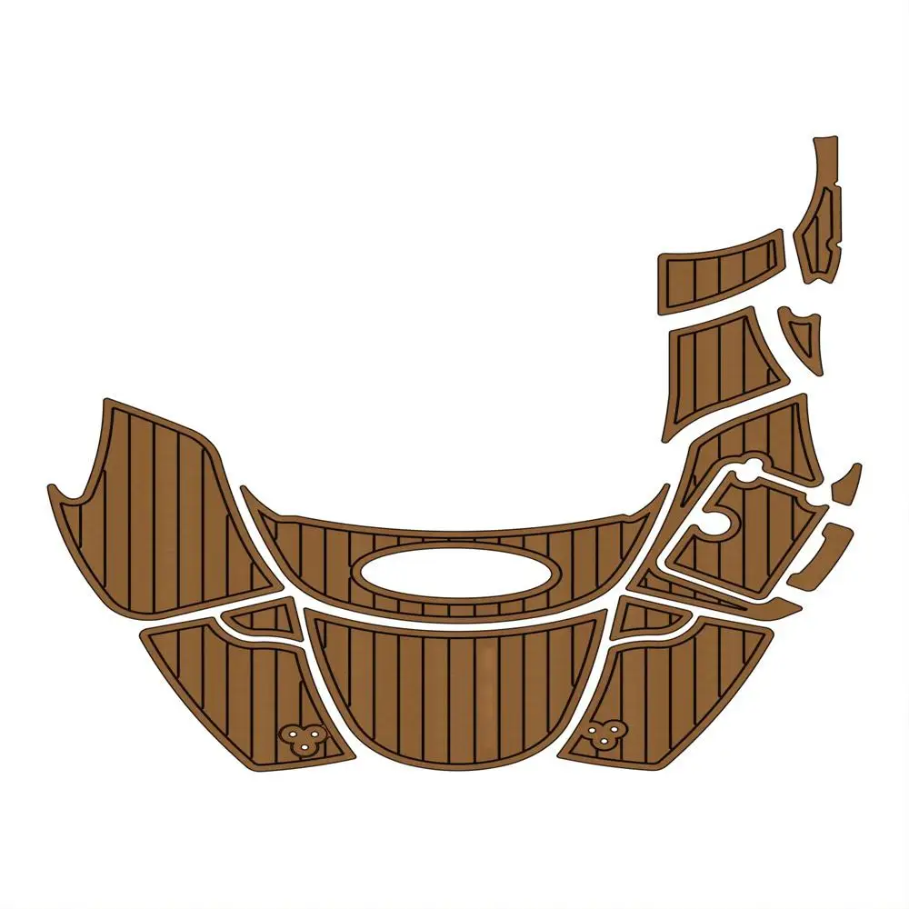 

STLF Azure 240 Swim Platform Step Pad Boat EVA Foam Faux Teak Deck Floor Mat SeaDek MarineMat Gatorstep Style Self Adhesive