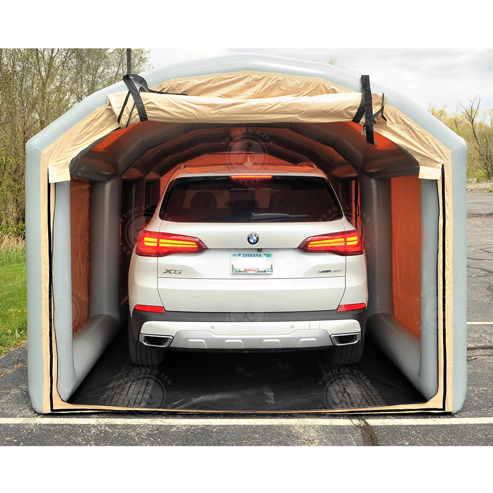 Inflatable Car Tent Anti Hail Protection Car Storage Bubble Tent Inflatable Pvc Car Cover Pvc Portable for 4 Season Use