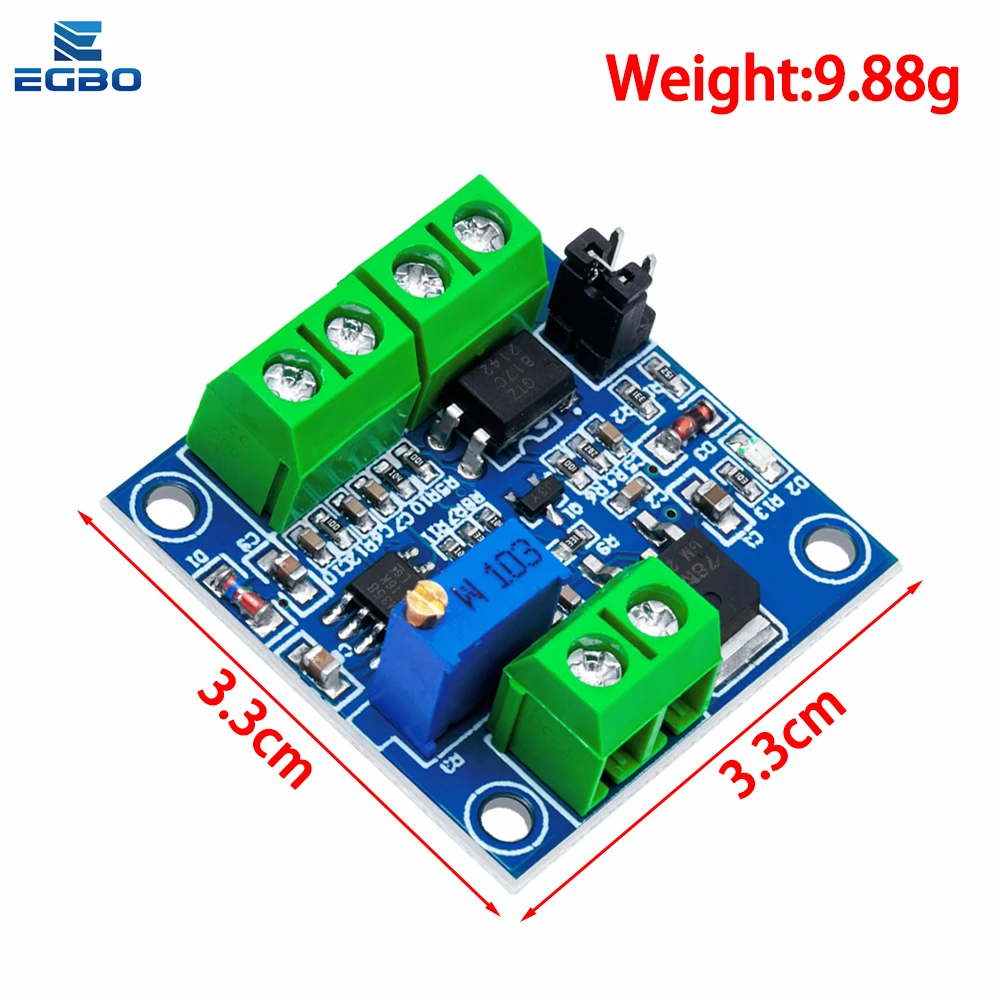 PWM to Voltage Converter Module 0%-100% to 0-10V for PLC MCU Digital to Analog Signal PWM Adjustabl Converter Power Module