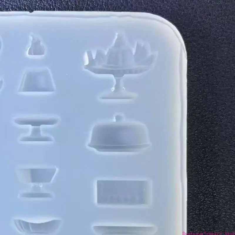 E1PE Small Silicone Mould for Miniature Dessert Plates Fruit Slices and DIY Baking