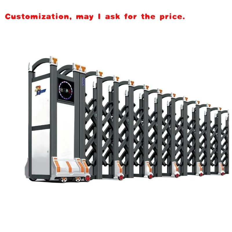 

На заказ.6 Алюминиевый моторизованный раздвижной автоматический забор Открытый школьный портативный охранный портативный подъездной путь