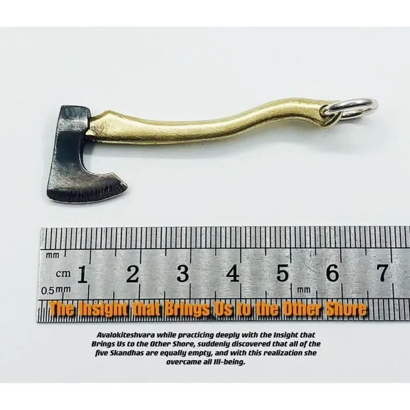 

Silent Battle Axe Pendant Necklace - "One Axe Suppresses Hundred Calamities" Auspicious Design