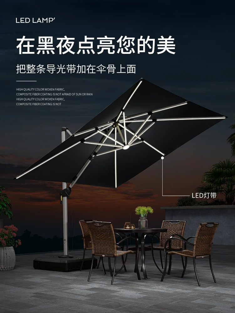 Outdoor sunshade umbrella, Roman umbrella, rooftop, outdoor large sun umbrella