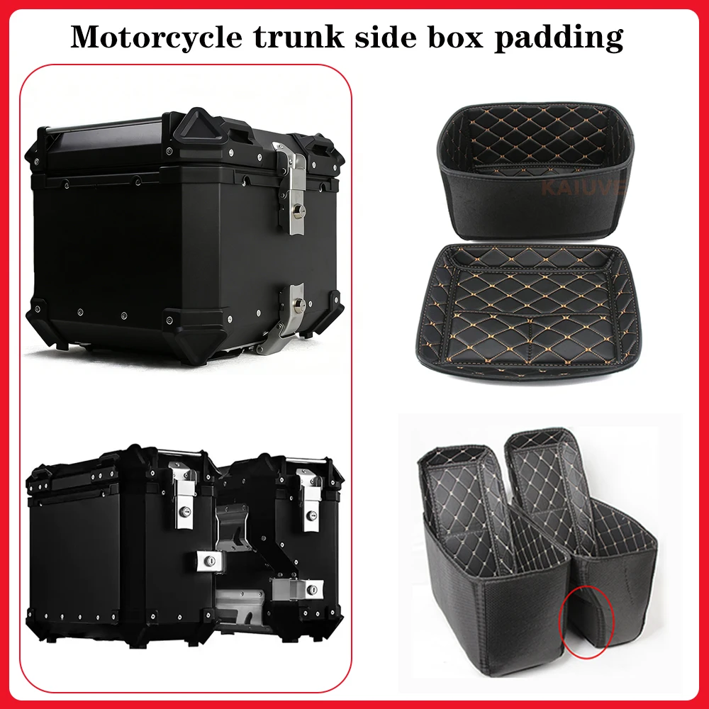 

38L-100L Trunk Side Box Padding Inner Pad Motorcycle Luggage Case Storage box Inside Liner Cushion PU Leather Accessories