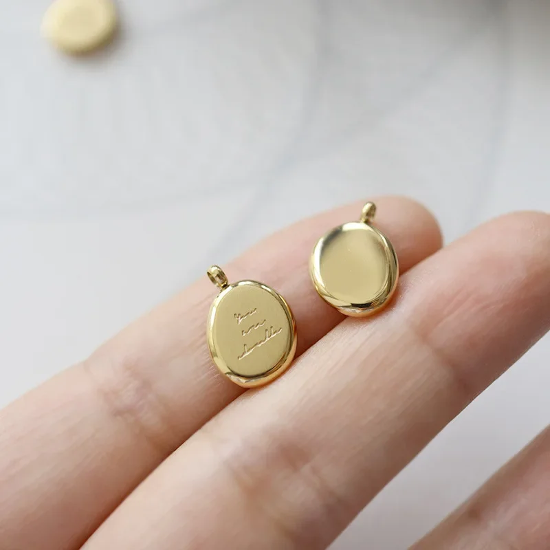 925 실버 불규칙한 타원형 펜던트 맞춤형 3D 매력 맞춤형 메시지 목걸이 완두콩 모양의 보석 목걸이 골드 크리스마스