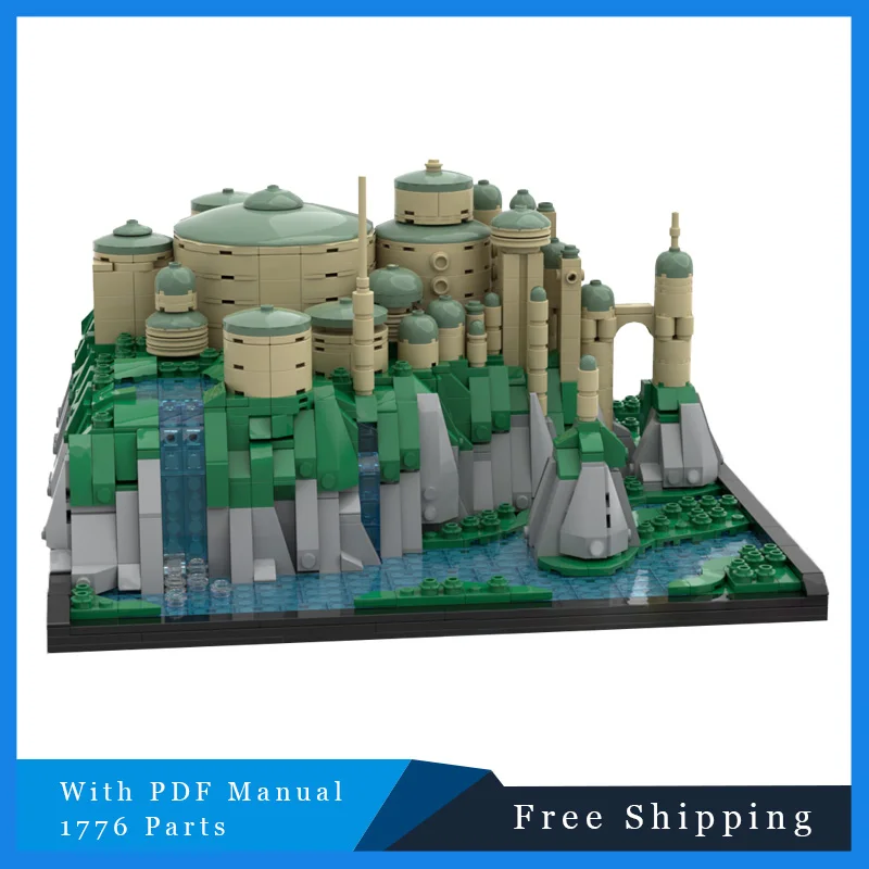 

Строительные блоки серии Star Battle 1786, MOC, известные персонажи, модель дворца, детская обучающая игрушка «сделай сам», подарок на день рождения