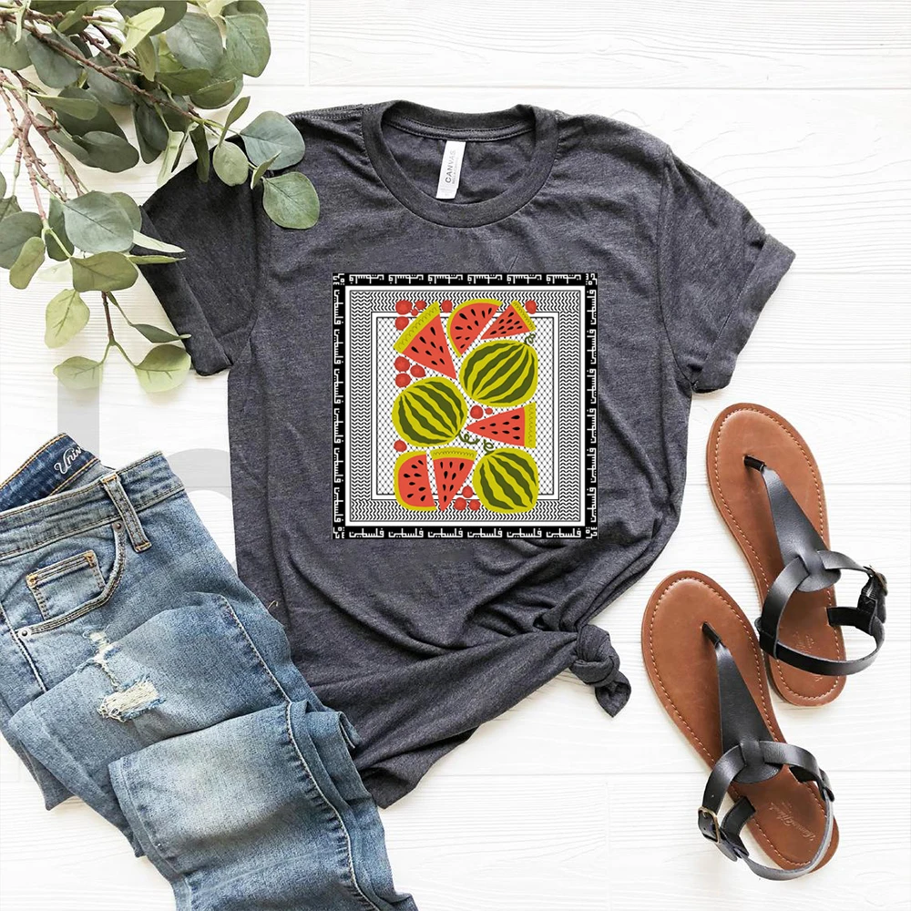 This Is Not A Watermelon T Shirt Funny Watermelon Graphic Shirts Women Men Short Sleeve Shirts Manga Graphic Tee Arabic Gifts