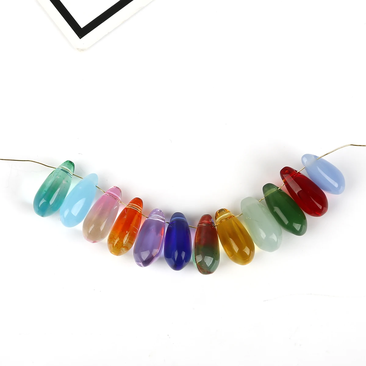 

5Pcs/lot 14x8mmTeardrop Crystal Beads Czech Water Drop Glass Beads For DIY Earring Necklace Jewelry Making
