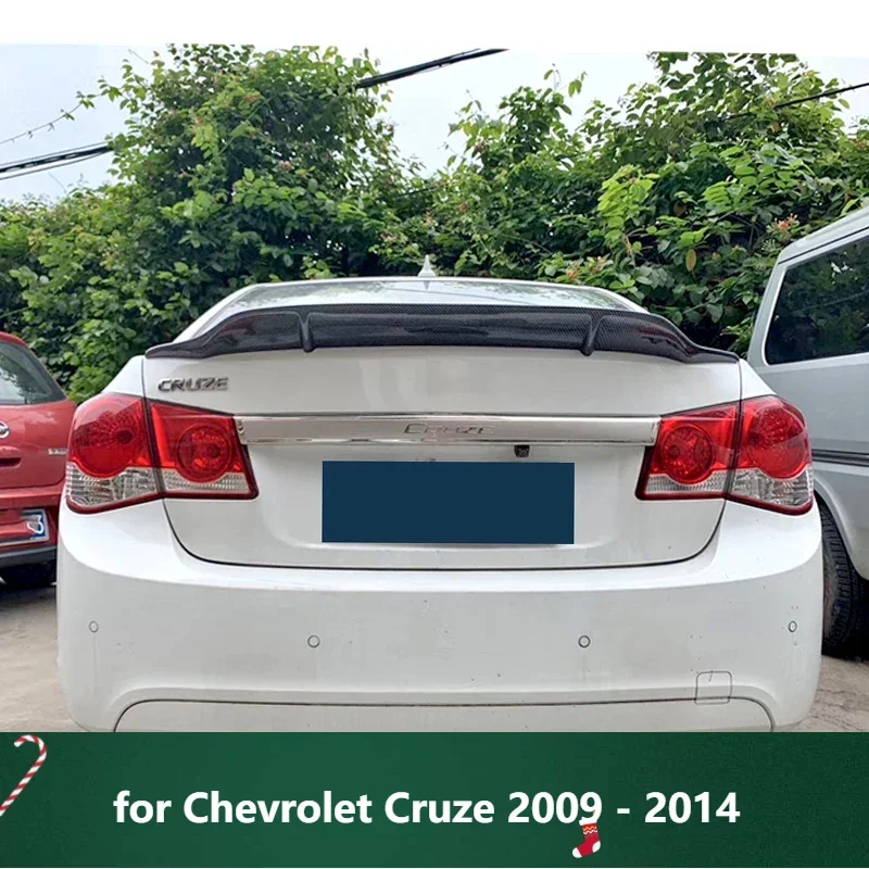 

New！ Carbon Fiber Spoiler for Chevrolet Cruze 2009 - 2014 R Style Car Rear Trunk Ducktail Wing Refit Accessories