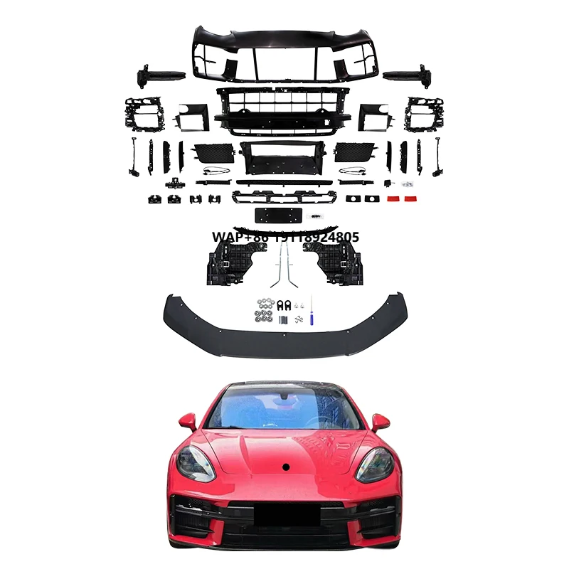 

Car Modification Upgrade 2025 Front Bumper Kit New Condition Accessories Fog Light Suitability for Panamera 2013-2016