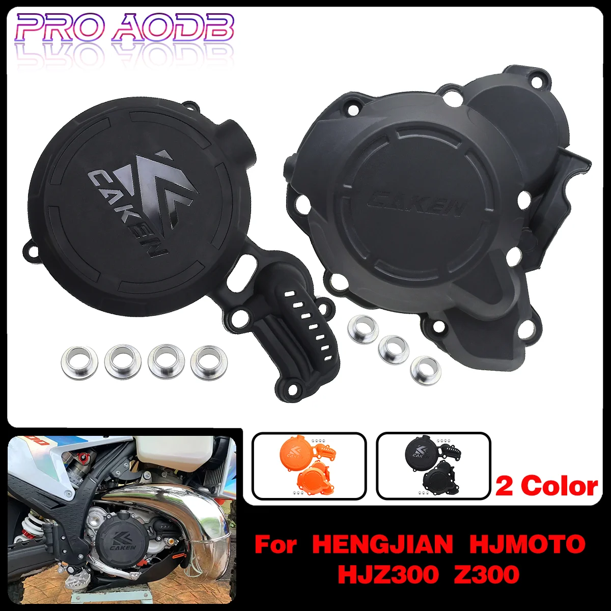 

For HENGJIAN HJMOTO Z300 HJZ300 Enduro Dirt Bike Refit Parts Motorcycle Engine Water Pump Clutch Guard Cover Ignition Protector