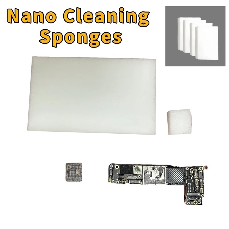 72pcs NANO Cleaning Sponge Magic Wipe Easily Cleans the Motherboard Chip Without Residue or Damage for MAC Phone Macbook Repair