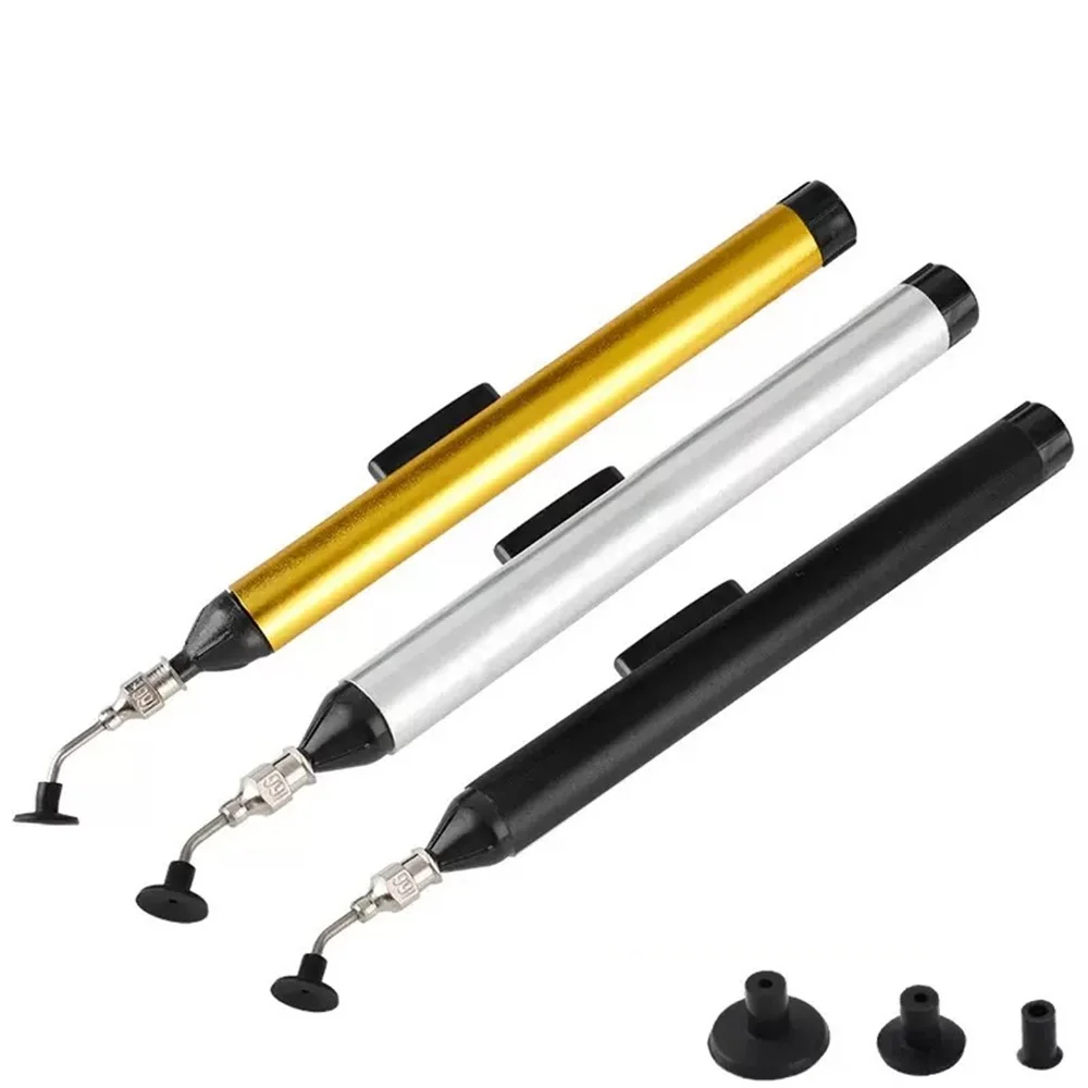 1PC Dental Manual Vacuum Suction Pen With Suction Nozzles, For Tooth Veneer Crown IC SMD Pick Up Dentistry Instrument