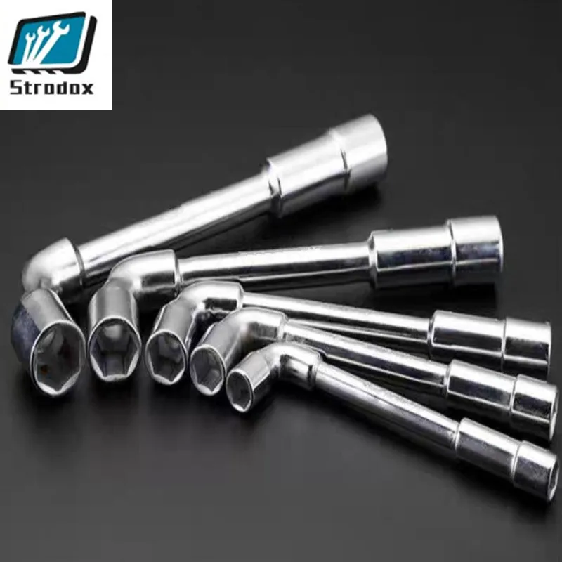 3 Packs 15MM~20MM Pipe Socket Wrench Chrome Vanadium Steel Material Hexagonal Elbow L-shaped Outer Hexagonal Tool