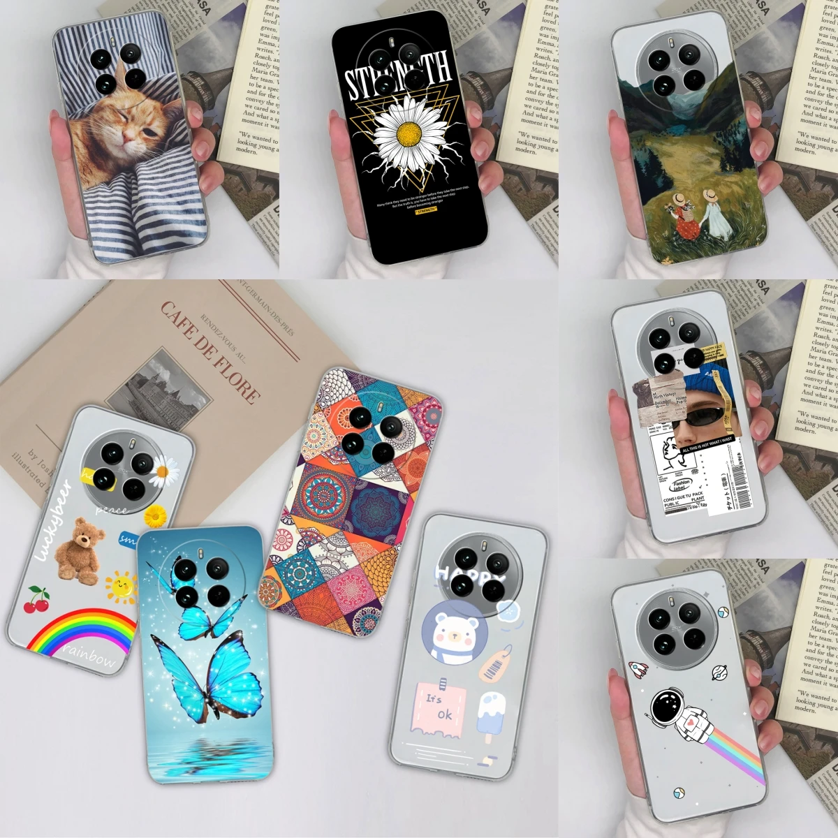 Cases For Oppo Realme 12 Pro 12 Pro Plus P1 Pro Rainbow Bear Transparent Phone Cover For Realme 12Pro 12 ProPlus P Pro Fundas