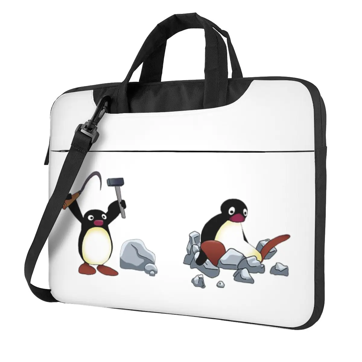 

Сумка для ноутбука Angry Geologist Penguin через плечо, сумка для компьютера, устойчивая защитная сумка для ноутбука Macbook Pro Lenovo