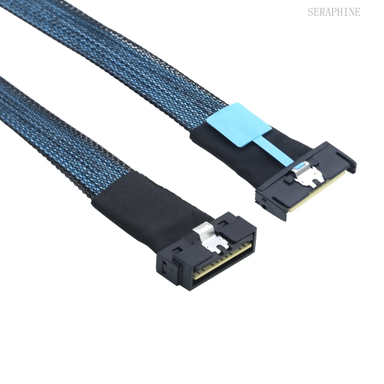 PCIe 5.0 MCIO 8I (SFF-TA-1016) 74Pin to Low Profile LP Slimsas SFF-8654 8i Cable Adapter - 24Gbps High-speed Extension for Serve