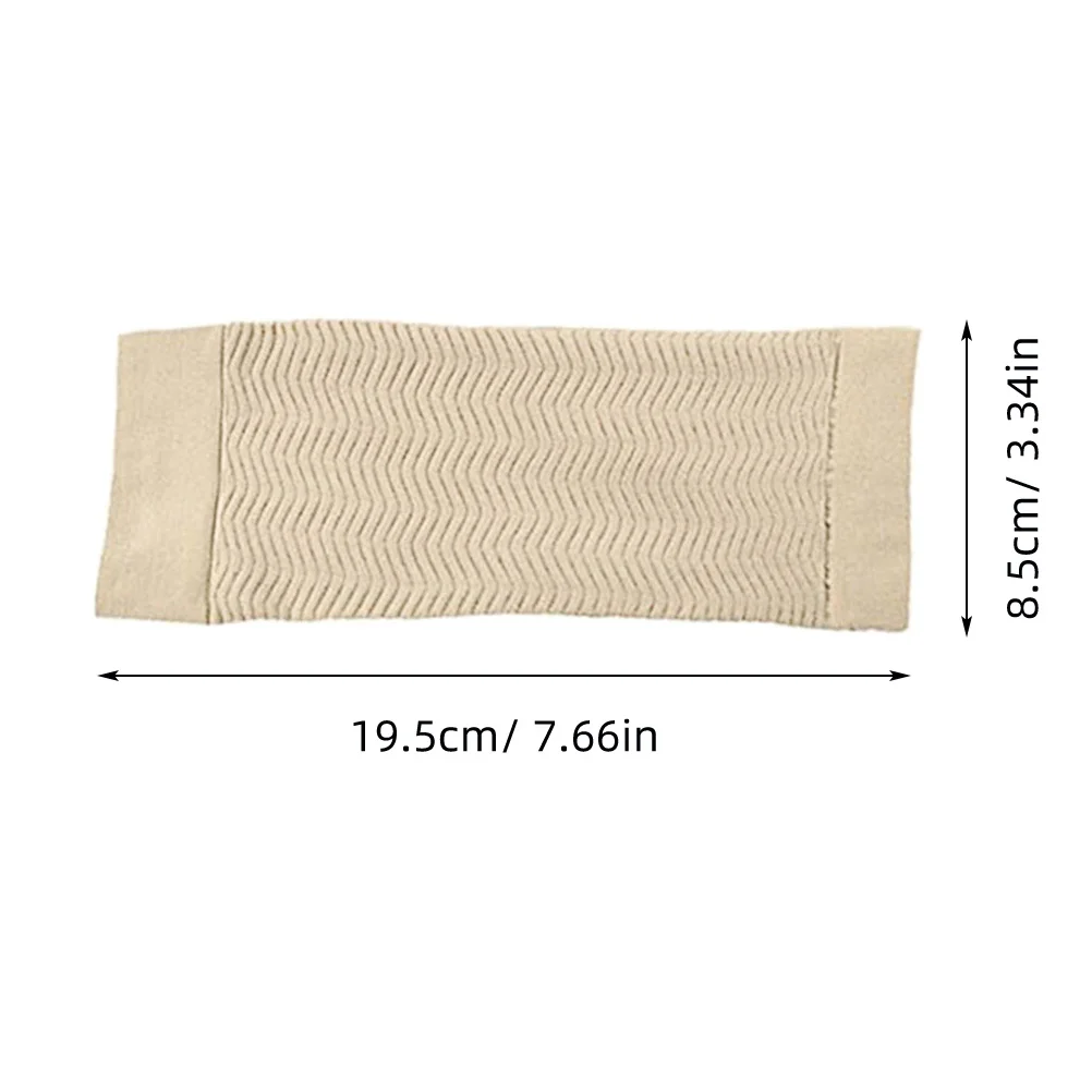 أكمام تشكيل ذراع التجميل، ملابس داعمة للتخسيس المرنة، خفيفة الوزن ومسامية، بدون خياطة للياقة البدنية، بيج