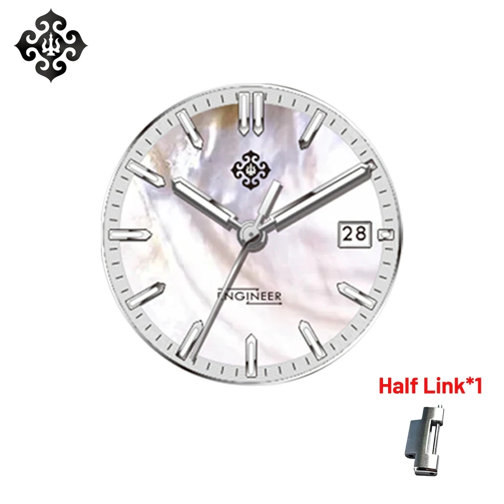 IX&DAO IPOSE 2024 Fashion Mother of Pearl Engineer Men Automatic Mechanical Watches PT5000 Sapphire Stainless Steel reloj hombre