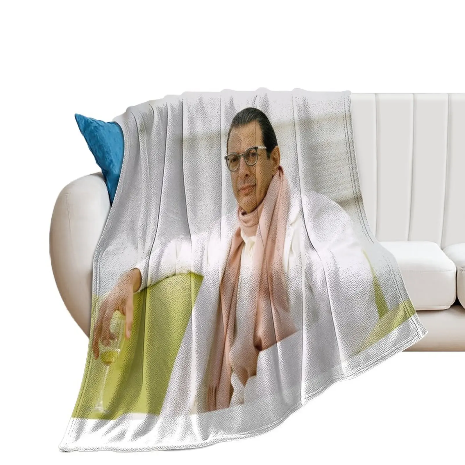 

Jeff Goldblum Throw Blanket Flannel Fabric for winter funny gift christmas gifts Blankets