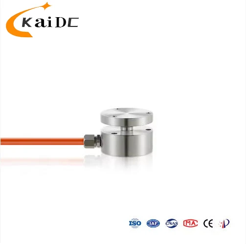 High Precision Stainless Steel Flat Diaphragm Load Cell Pressure Force Weighing Sensor 5kg To 2000kg IP67 Waterproof Industrial