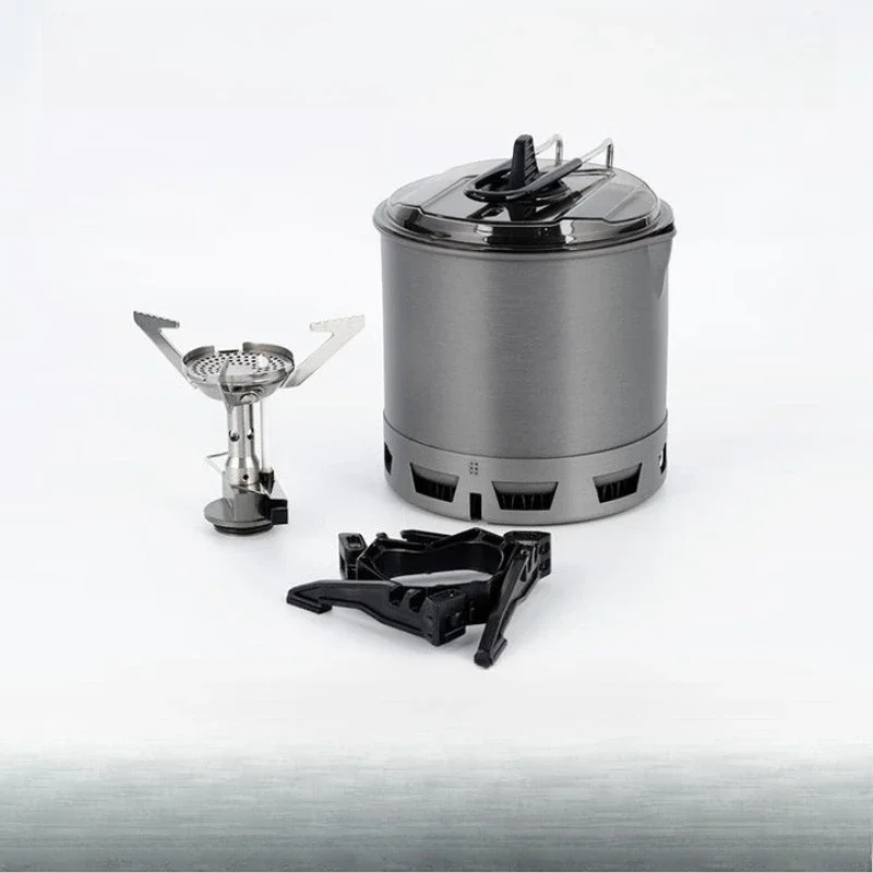 

Light Mountain Hiking G2 Set Outdoor Camping Stove Cooking Utensils Thermal Windproof Cooking Pot Travel Lightweight Portable