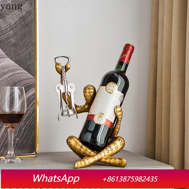 

CX abstract art figure modeling high fashion creative wine rack living room entrance wine cabinet decoration